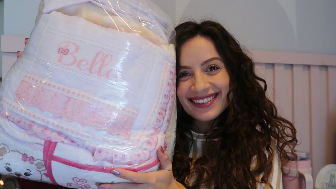 ASMR Diário de gravidez ep.15 - Eu mesma bordei o enxoval da bebe | ASMR voz suave  #carolbilthauer