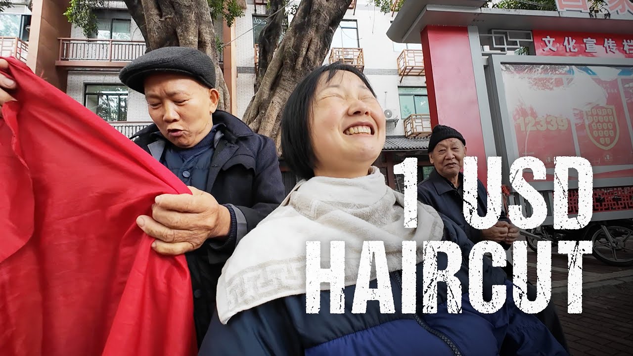 $1 Haircut on the street in China 🇨🇳 I S2, EP60