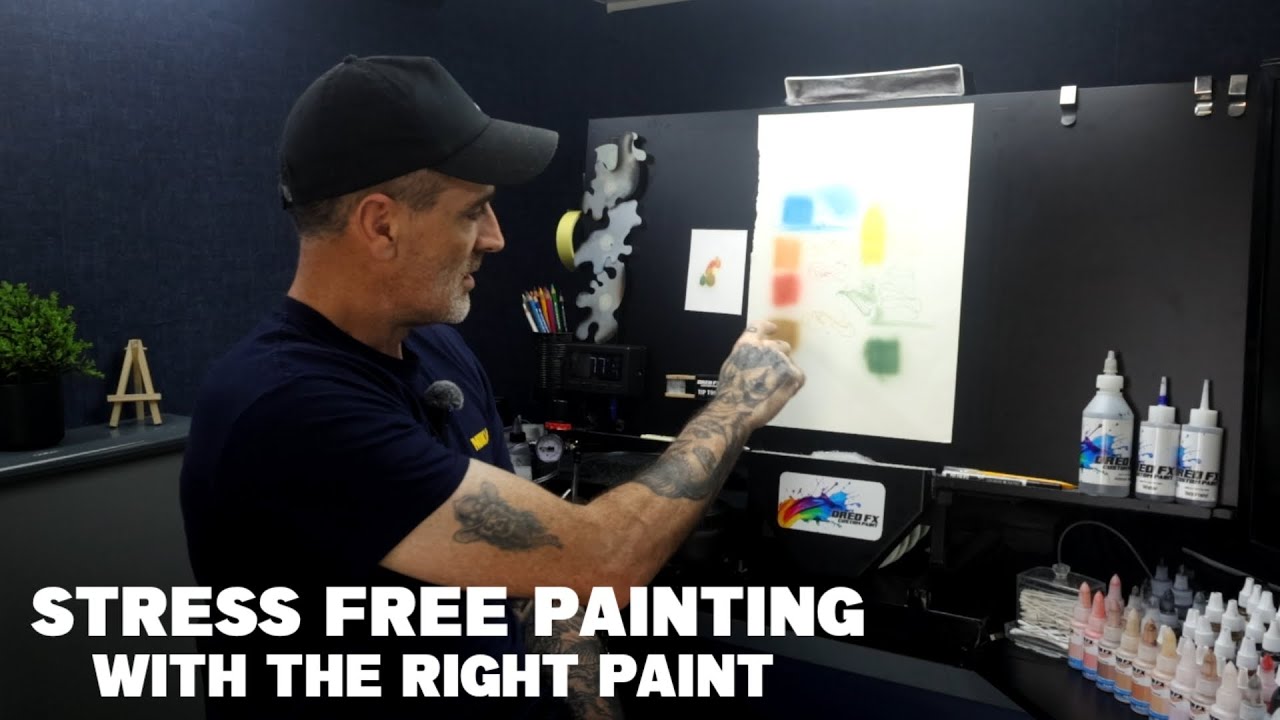 A look at how airbrush paint should flow 