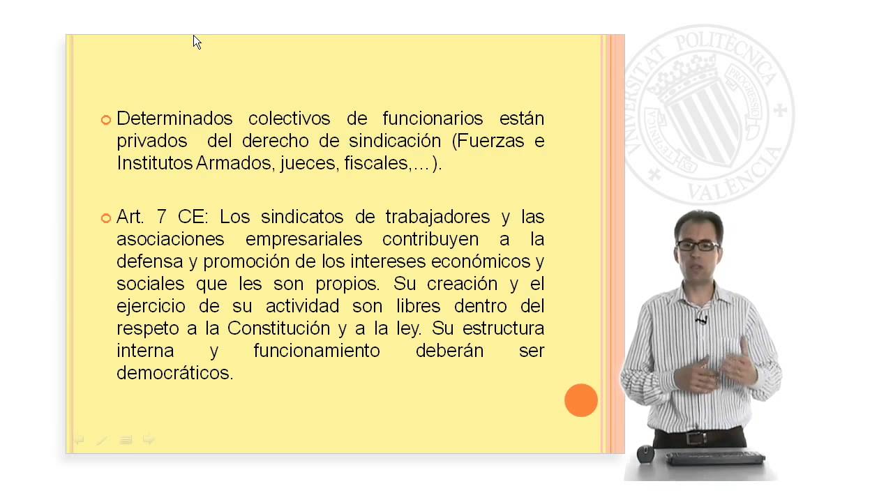 Derecho de sindicación |  | UPV