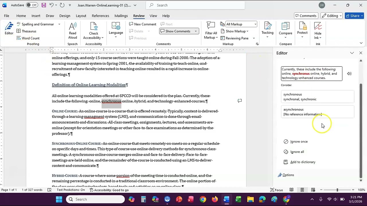 Word: Ch1-Guided Project 1-2, Steps 8h - 19