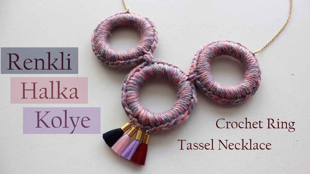 DIY | Kendin Yap | Renkli Halka Kolye | Colorful Ring Necklace
