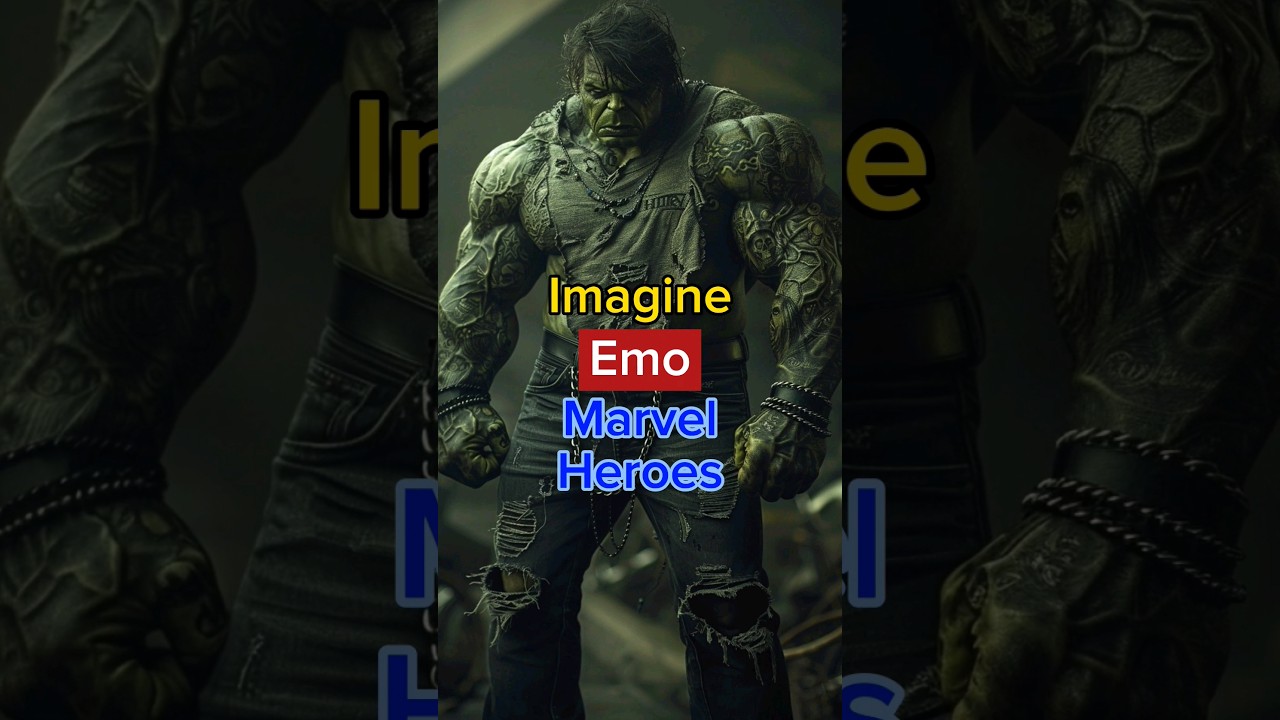 Ai makes Emo Marvel Heroes! #ai #aiart #imagine #marvel #heroes #emo #marvelstudios #art #shorts