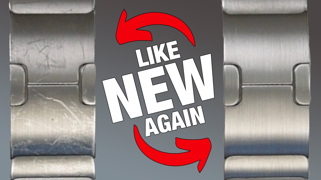 How To RESTORE Apple Watch Stainless Steel LINK Bracelet / Band - Remove Scratches