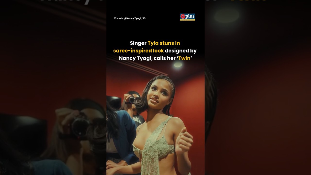 Singer Tyla stuns in Nancy Tyagi&rsquo;s hand-stitched Saree-Inspired look during India Tour