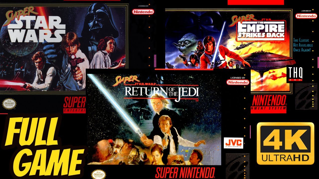 Super Star Wars TRILOGY COLLECTION [SNES] Longplay Walkthrough Playthrough Full Movie Game [4K60ᶠᵖˢ]
