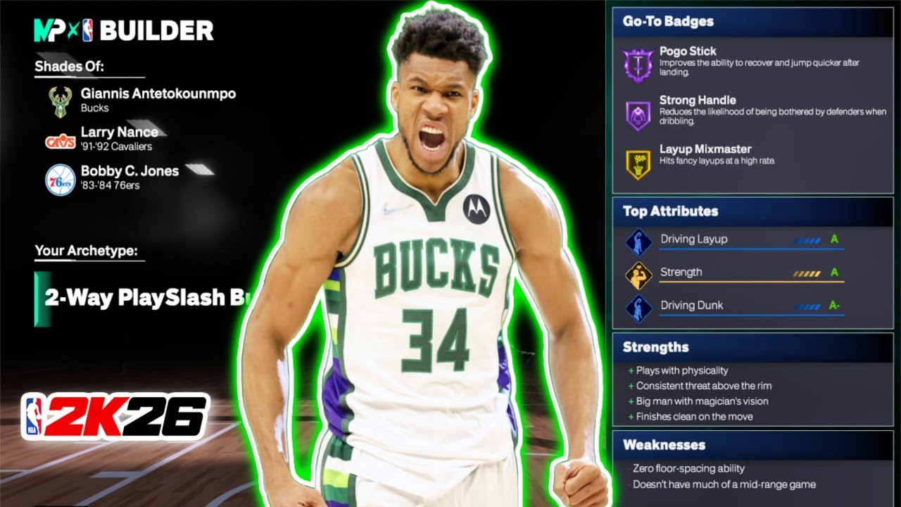 Best Giannis Antetokounmpo Build in NBA 2K26