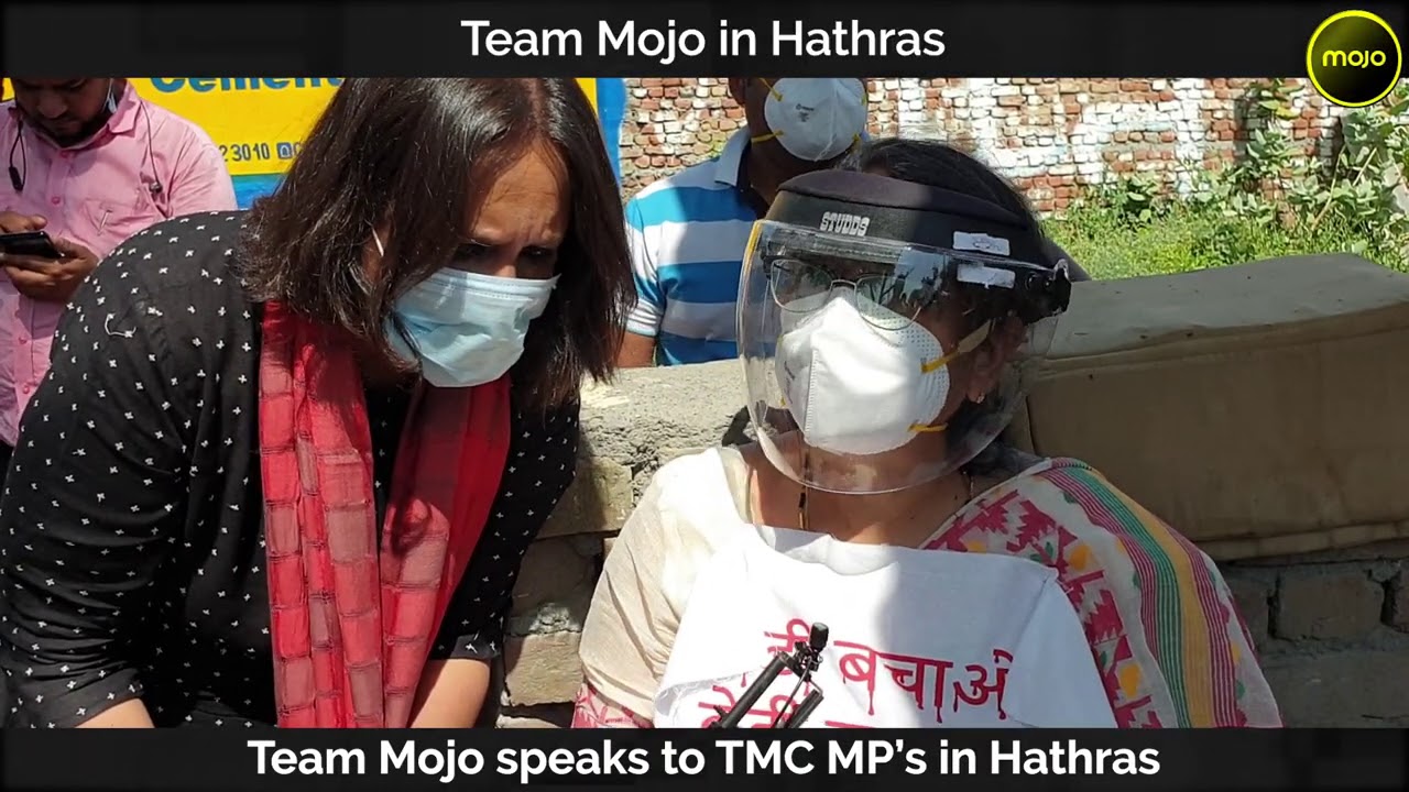 TMC MPs stopped at Hathras Village| Derek O'Brien Falls to Ground as Police Stops Them| Barkha Dutt