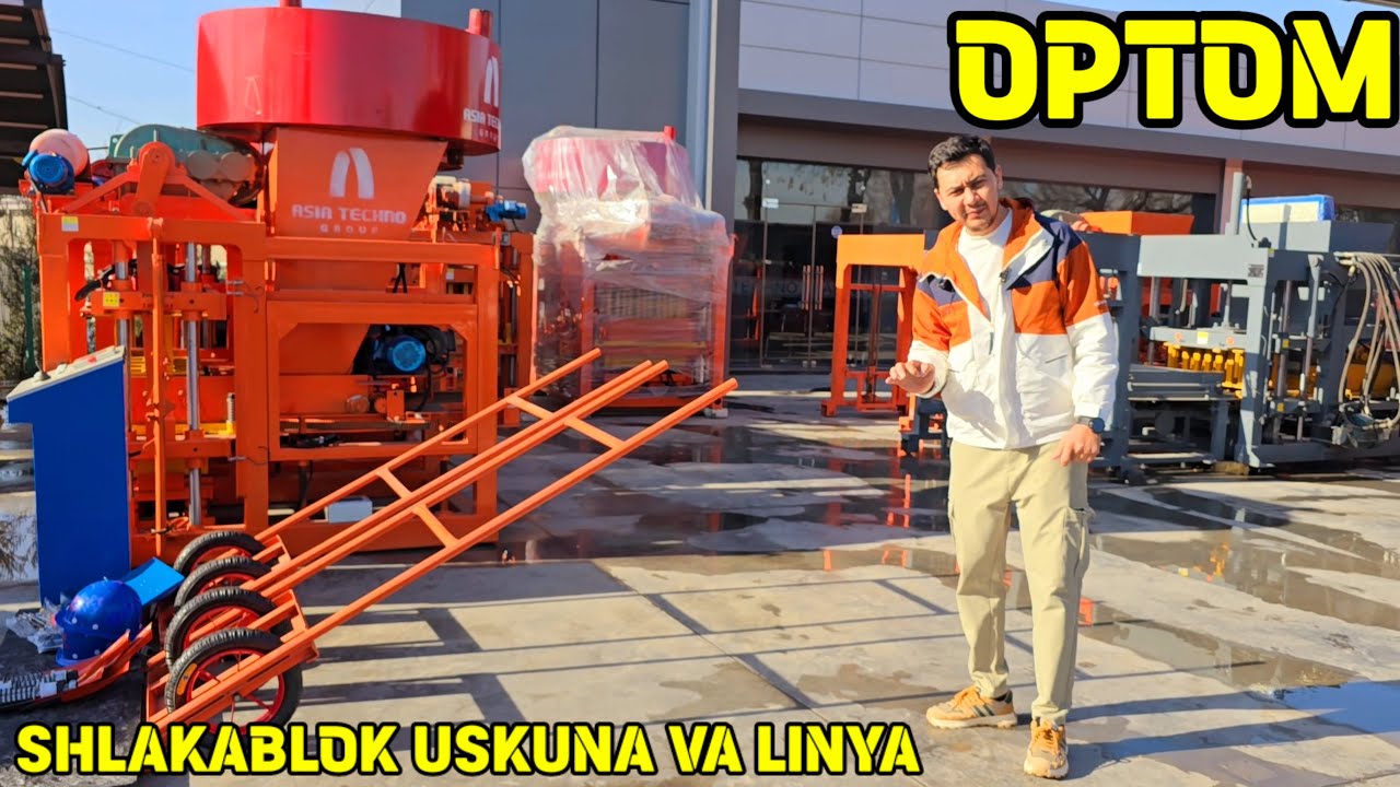 SEZON BOSHLANDI SHLAKABLOK TRATVARNI PLITKA STANOK VA AFTAMAT LINYALARI SOTILADI