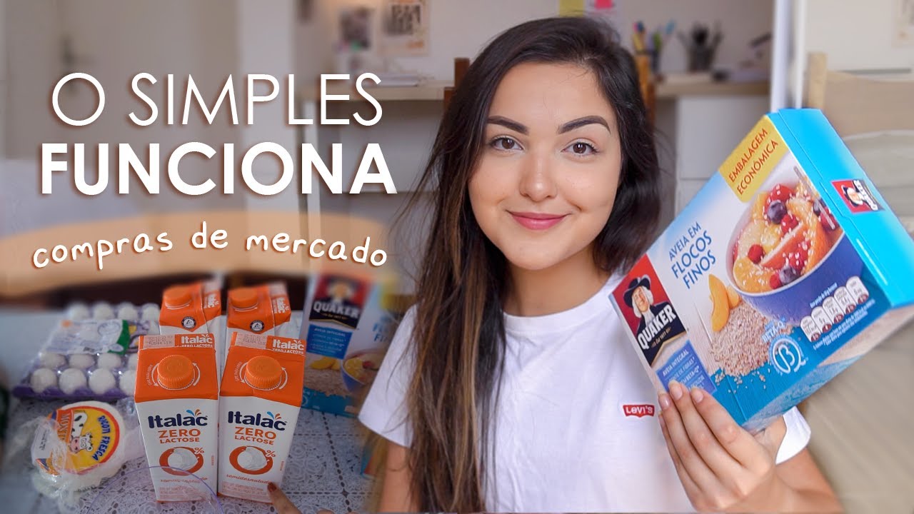 minhas compras de mercado 🛒🍏ALIMENTAÇÃO SAUDÁVEL E SIMPLES