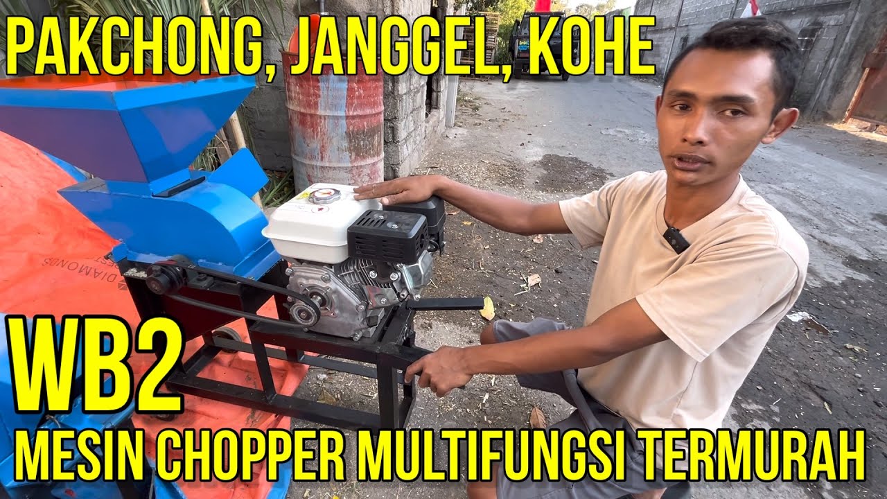 REVIEW MESIN CHOPPER MULTIFUNGSI YANG BAGUS DAN MURAH WB2 BERKAH GENERAL TEKNIK