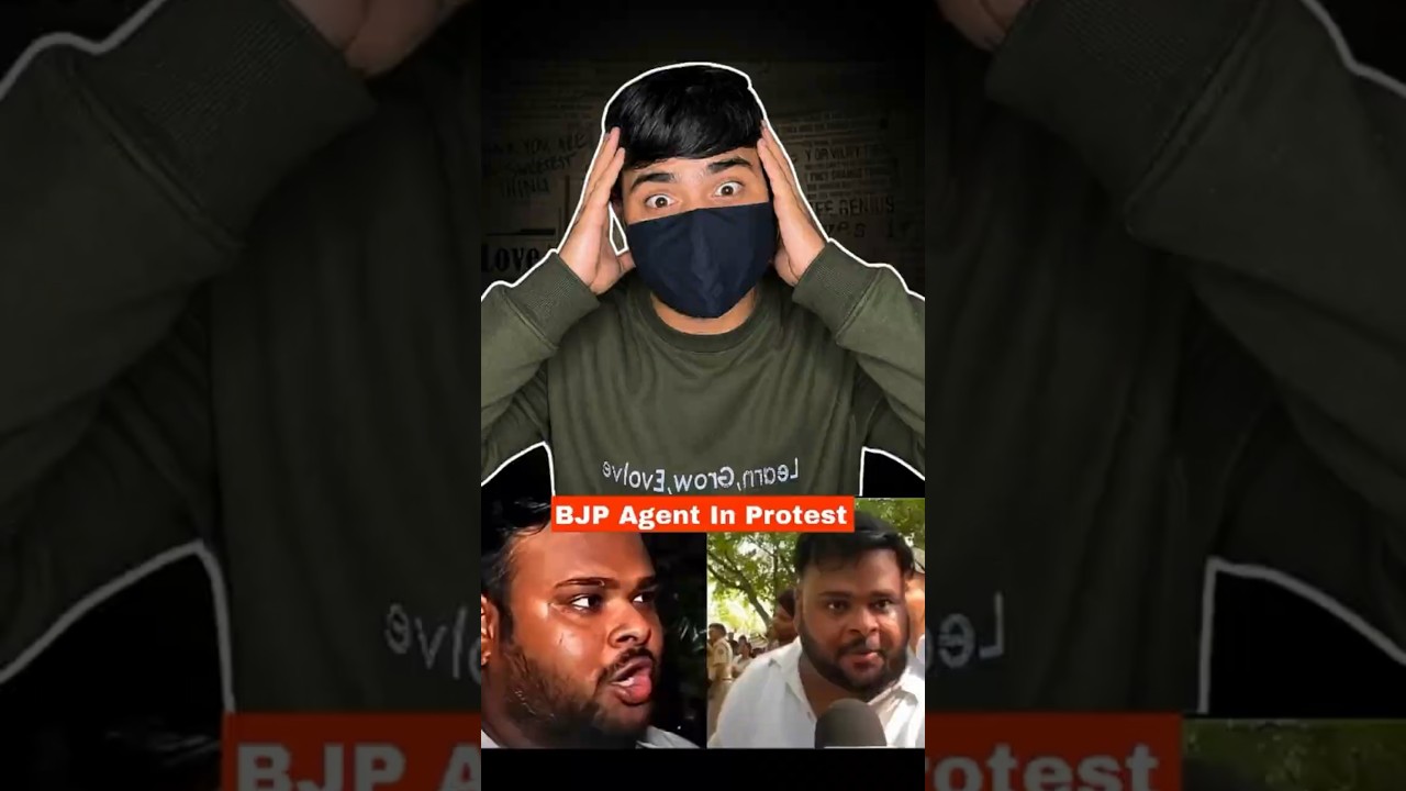 BJP Agent In Protest Of Cockroach Janta Party 😂