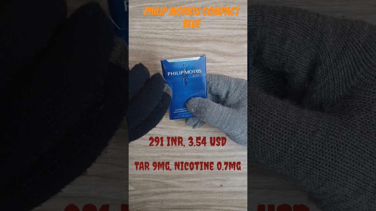 Philips morris compact blue super slims cigarette review...#shortsvideo #cigarette #youtubeshorts