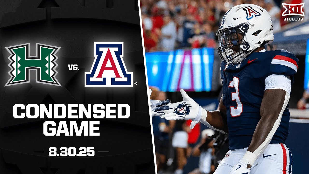 Hawai'i vs. Arizona Condensed Game | 2025 Big 12 Football