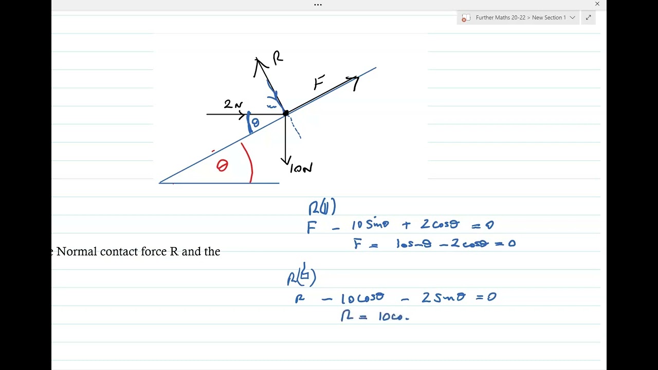 Modelling Friction question