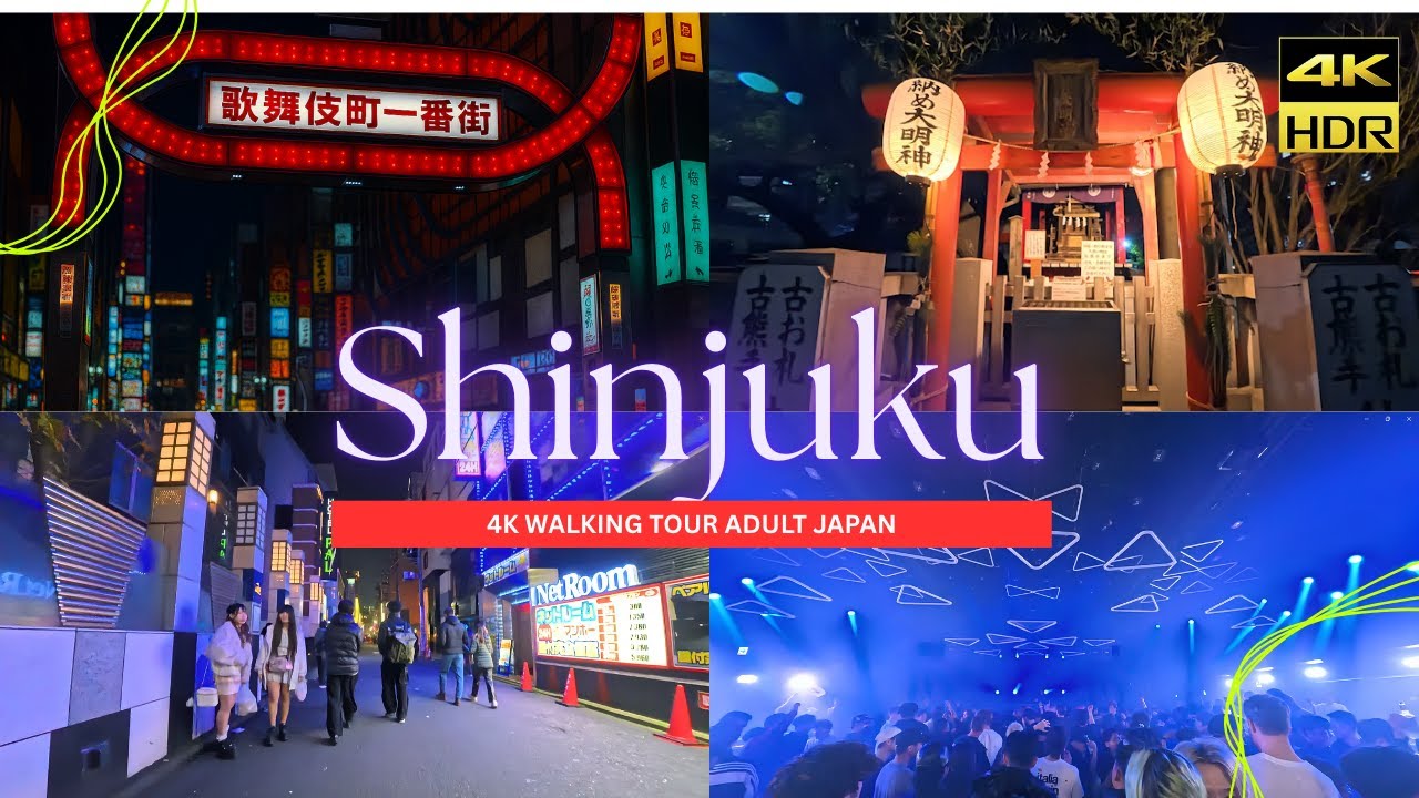 Shinjuku Night Walk 4K HDR | Kabukicho Red Light District After Dark – Tokyo 2026