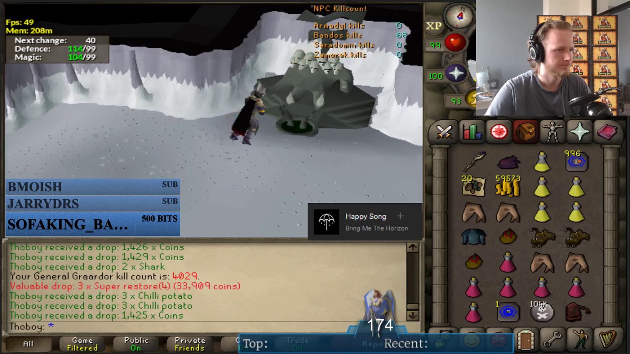 35 Bandos kills solo with magic on task in one trip | Thoboy