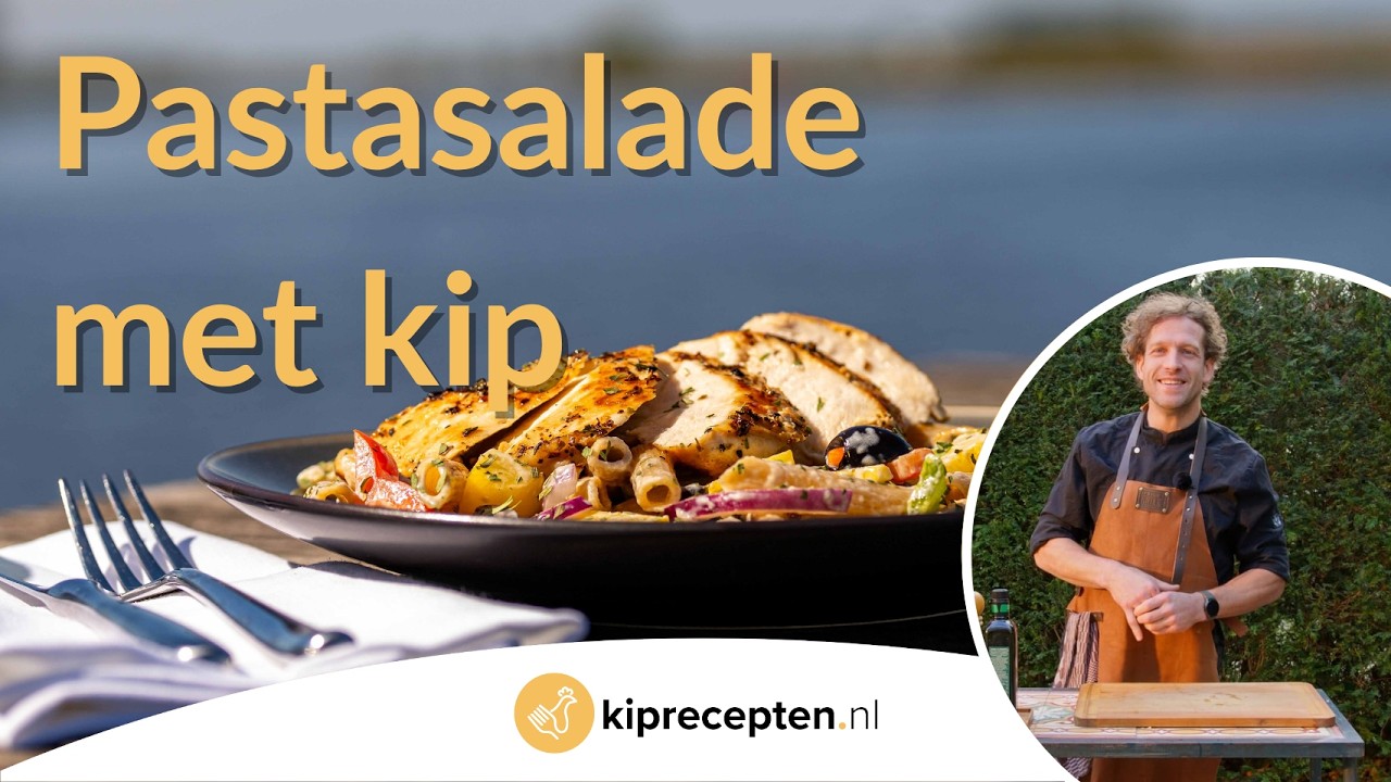 Pastasalade met kip