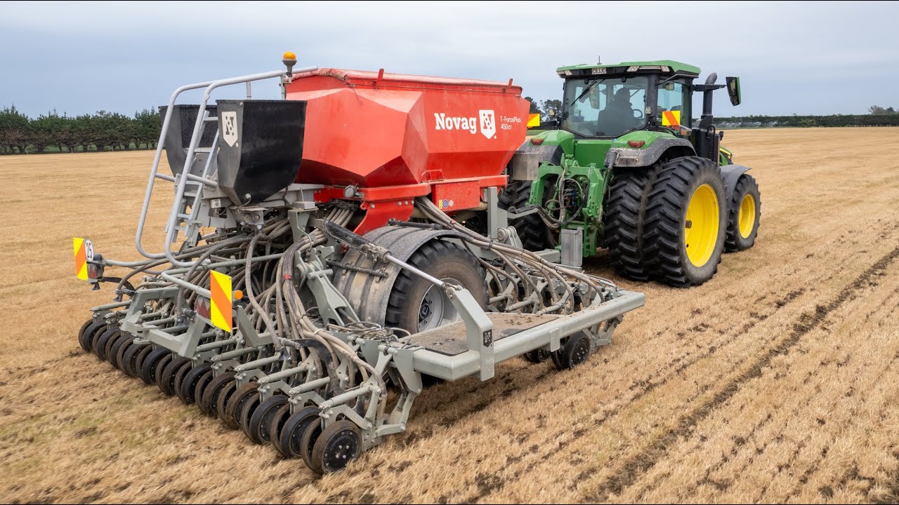 Direct Drilling Peas - Novag 450CF & John Deere 8R