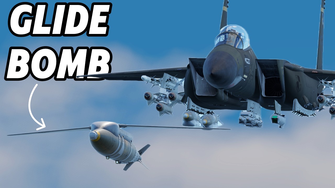 USING 2000LB GLIDE BOMBS TO BULLY ANTI AIR  (F-15E CAS)