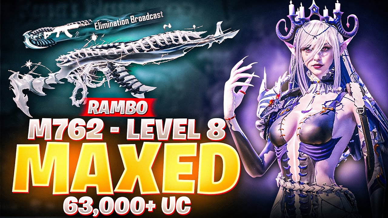 PUBG Mobile The Reaper’s Blessing Lucky Spin 63,000 UC + Maxing Glacier M762 😍🔥 || Rambo