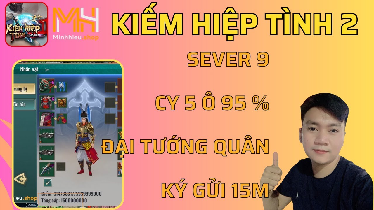 KHT2 - Ký Gửi 15m5 ACC Tướng Quân TLQ mt 95% 5 ô