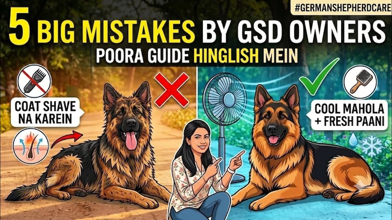5 BIG MISTAKES BY GSD OWNERS ❌ German Shepherd Owners Ki 5 Badi Galtiyan!