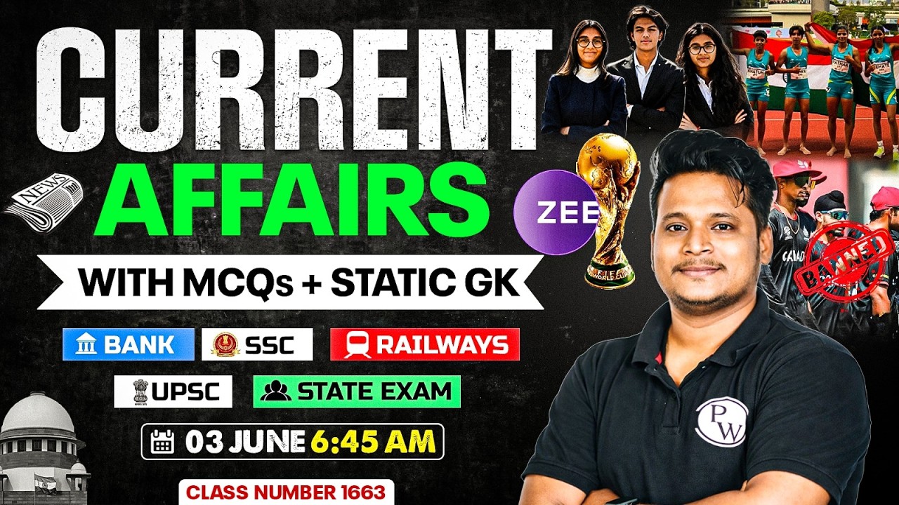 Current Affairs Today | 03 June Current Affairs 2026 | Daily Current Affairs By Raja Sir