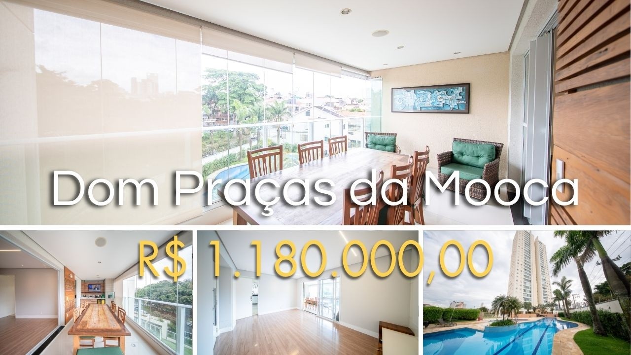 Apartamento Mobiliado com 3 Suítes à Venda na Mooca | Condomínio Dom Praças da Mooca | 107m²