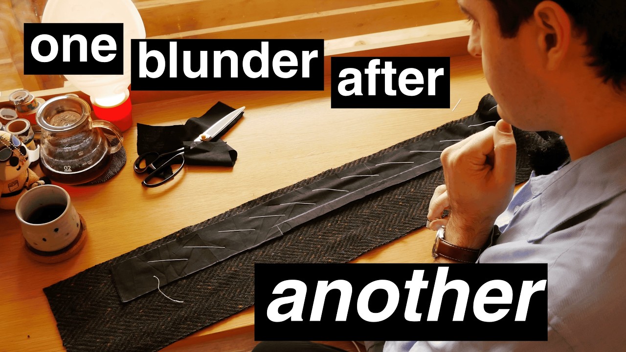 Tweed overcoat DIY tailoring: sleeves, belts, and dubious improvisations