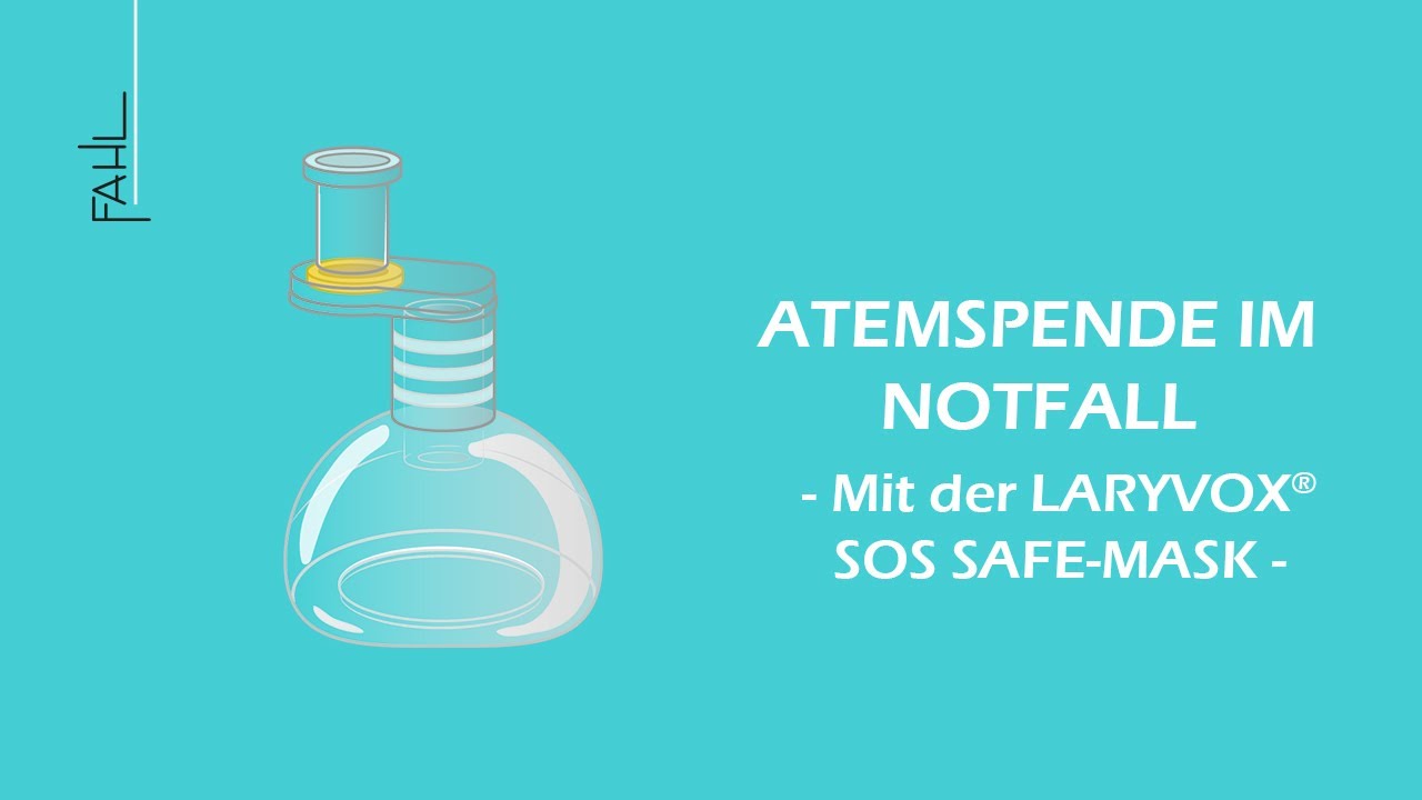 Atemspende mit der LARYVOX&reg; SOS SAFE-MASK | Animation |  Fahl Medizintechnik-Vertrieb GmbH