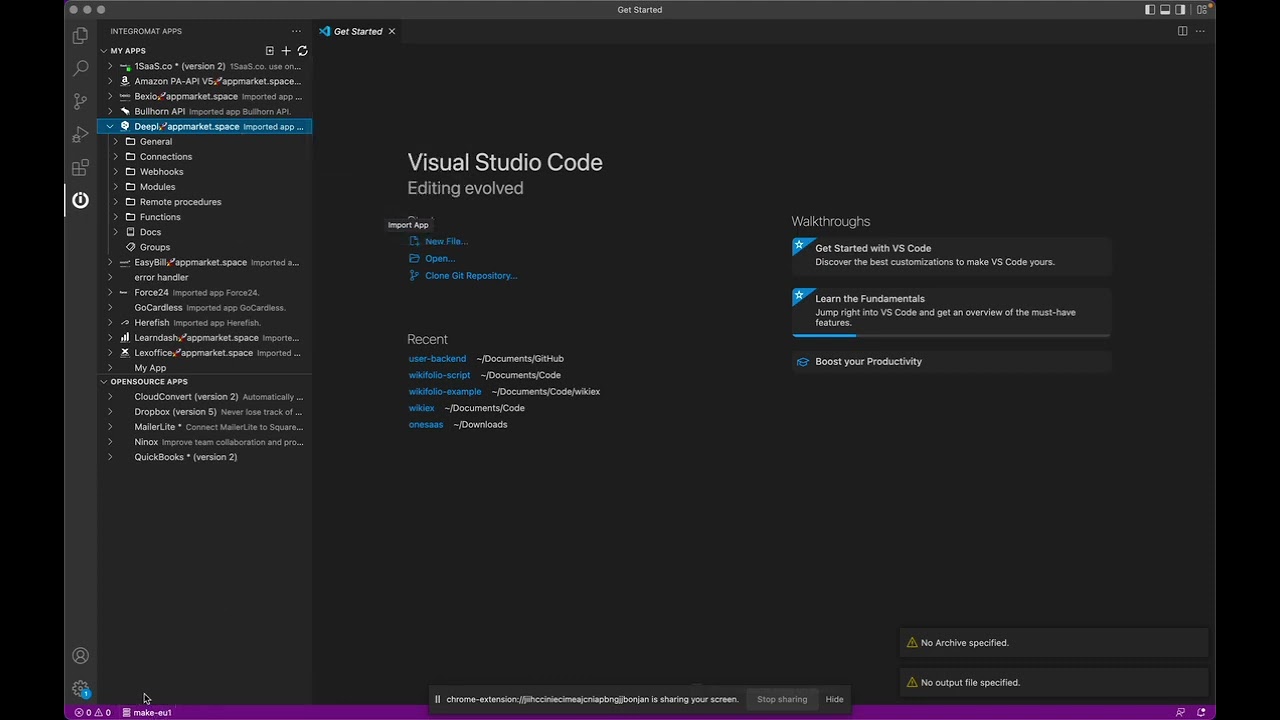 Import Export Apps Make.com Formerly Integromat
