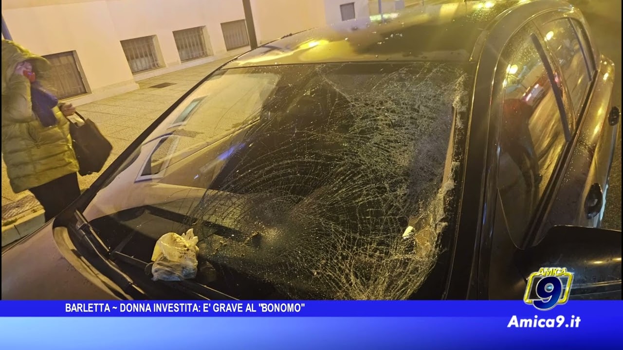 Barletta - Donna investita, è grave al Bonomo