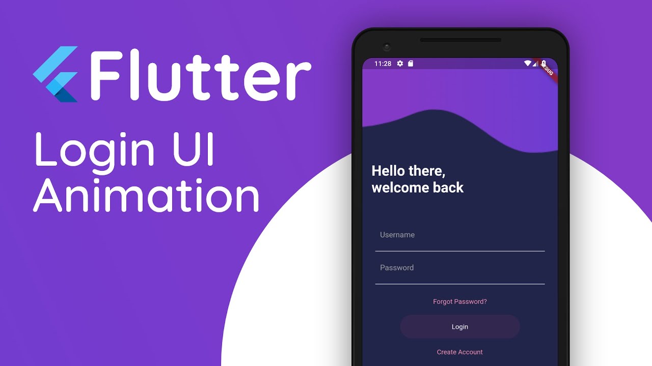 Flutter Tutorial Login UI with Animation | Flutter Tutorial for Beginners