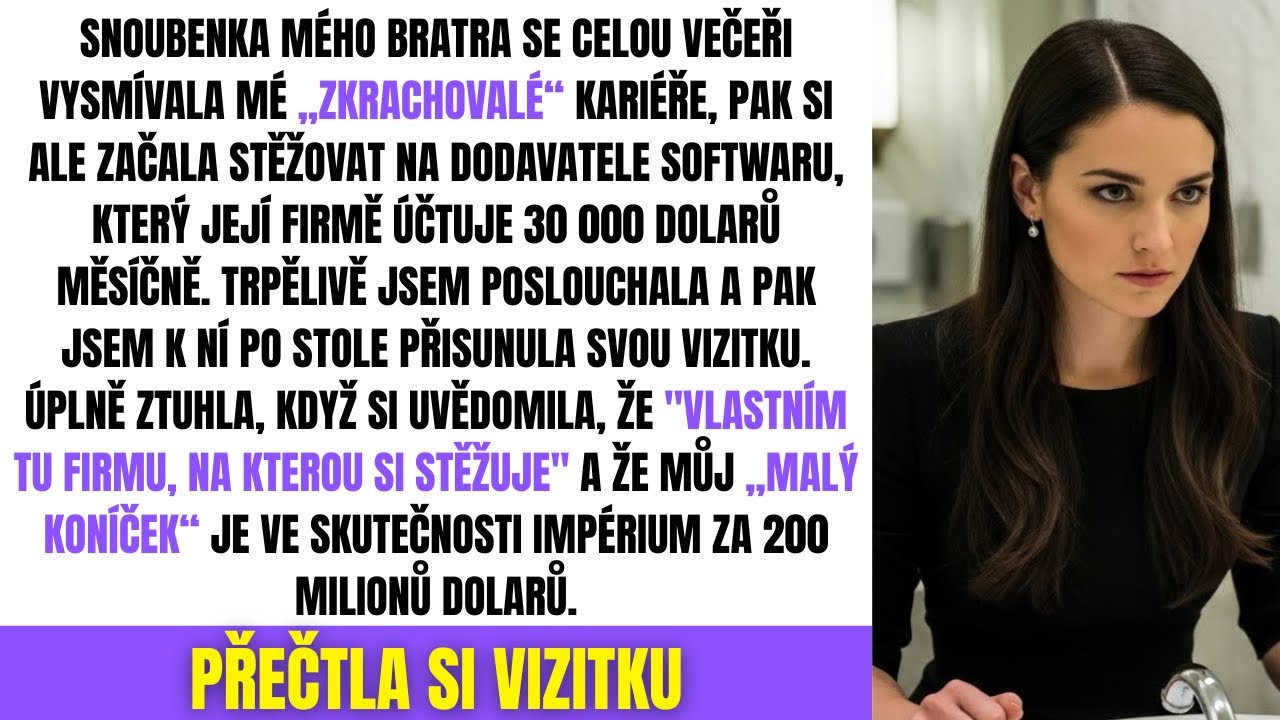 Vysmáli Se Mi na Bratrových Zásnubách — Pak Jsem Prozradila, Že Vlastním Firmu, Kde Pracují a...
