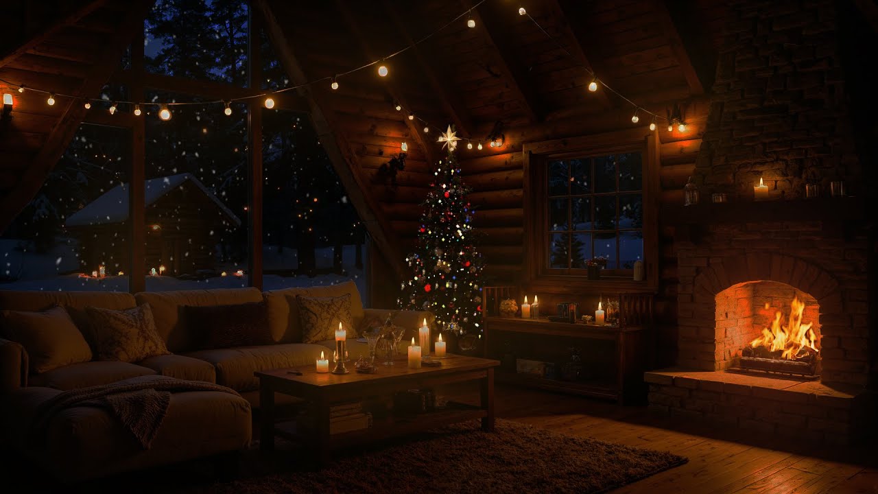 Relaxing Cozy Winter Fireplace Ambience to Help You Sleep #2