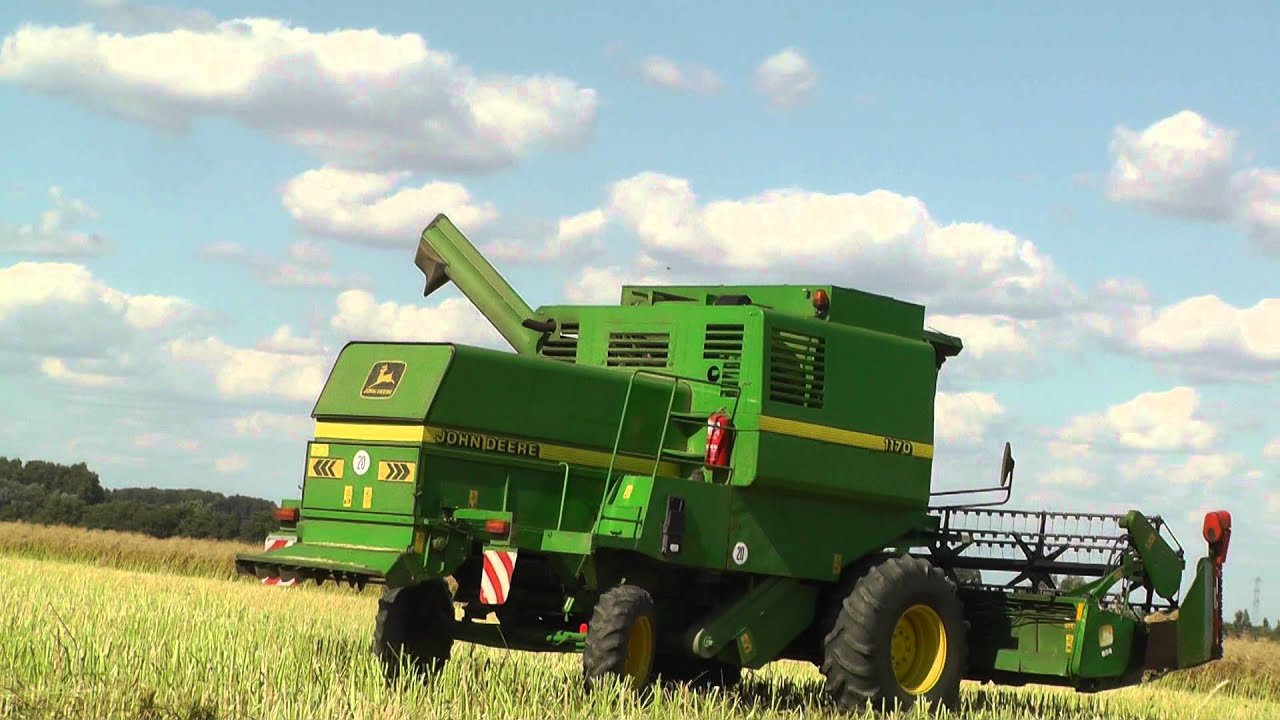John Deere 1170 beim Raps dreschen![HD]