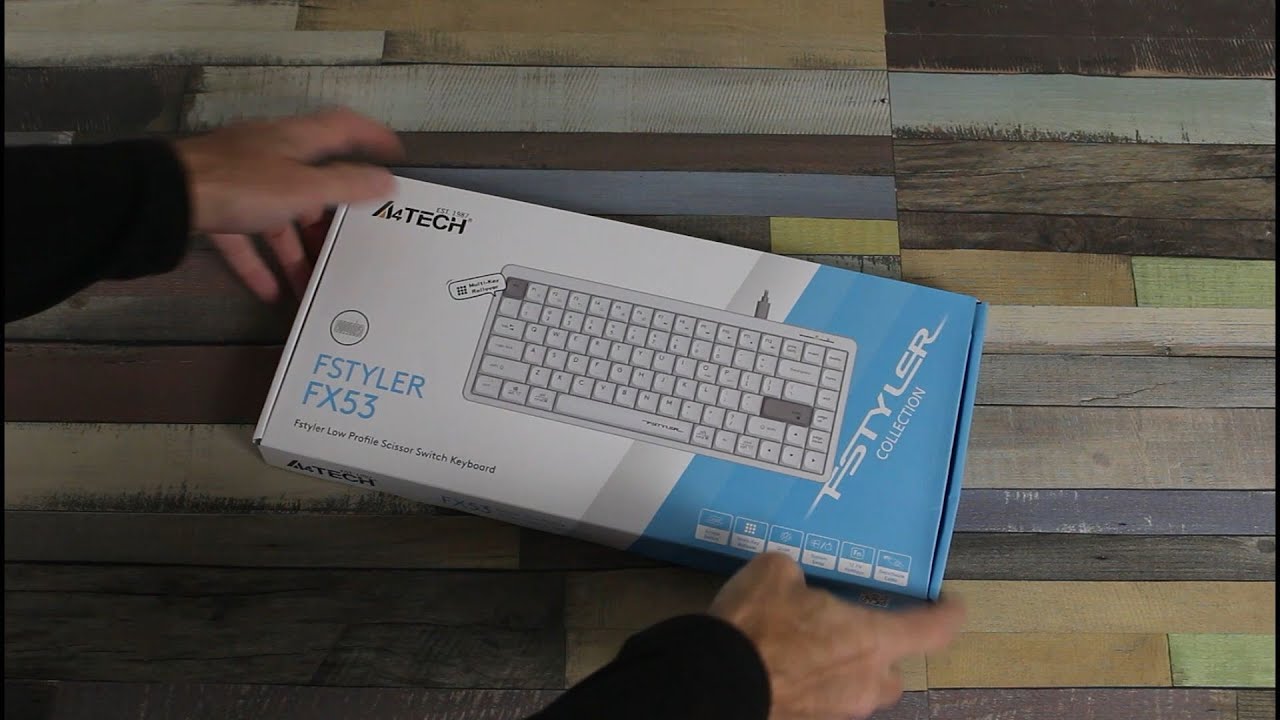 A4Tech Fstyler FX53 Keyboard Unboxing and Typing