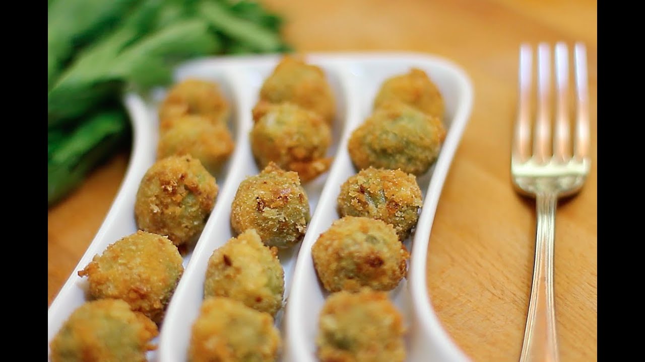 Receta Italiana Olivas a la Ascolana
