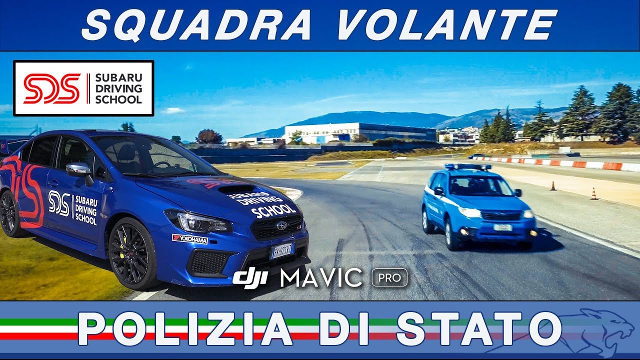 SQUADRA VOLANTE ROMA - In pista con gli istruttori di guida della POLIZIA [SUBARU DRIVING SCHOOL]