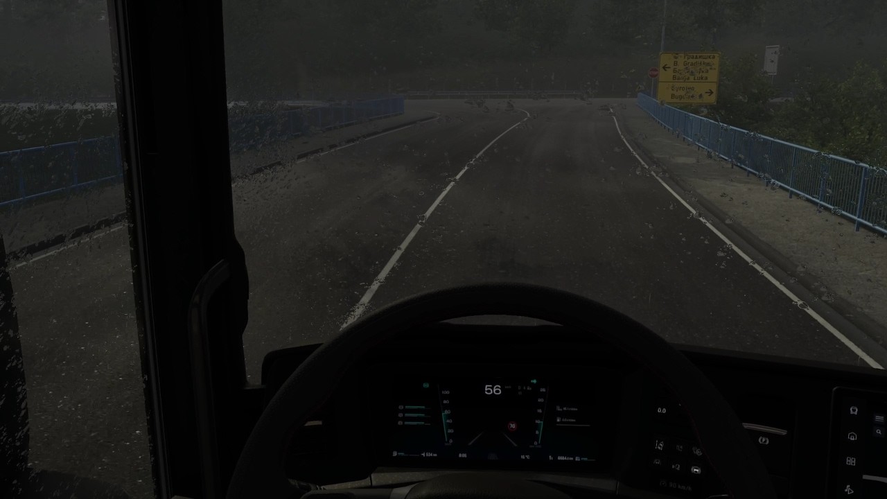 EXTREME RAIN Drive! New Scania Super Struggles from Bihac to Zenica 🌧️ | ETS2 Realistic Gameplay