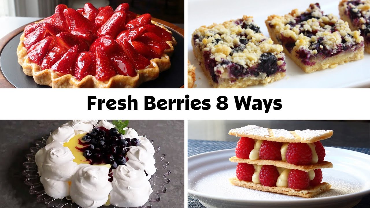 Fresh Berries 8 Ways | Strawberry Tart, Blackberry Buckle, Blueberry Shortbread & More!