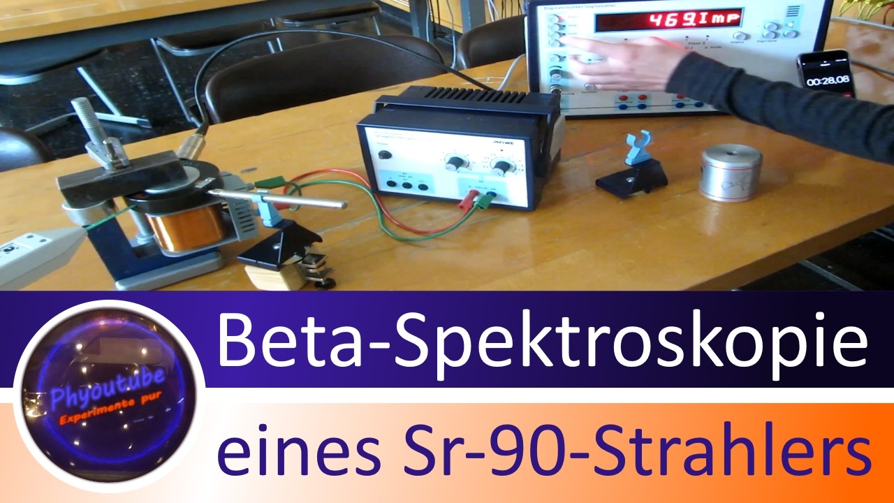 Beta-Spektroskopie eines Sr-90-Strahlers