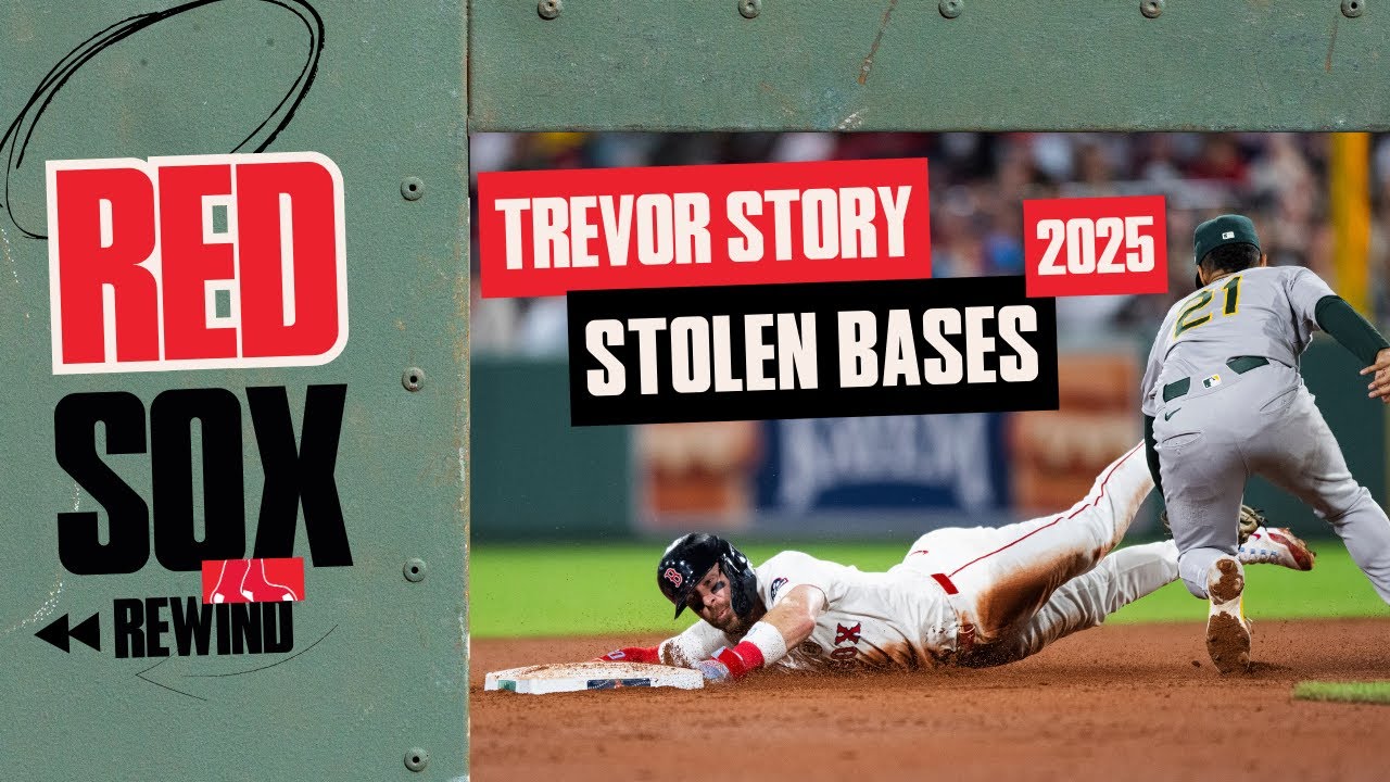 ALL of Trevor Story's Consecutive Stolen Bases (AL RECORD) | Red Sox Rewind