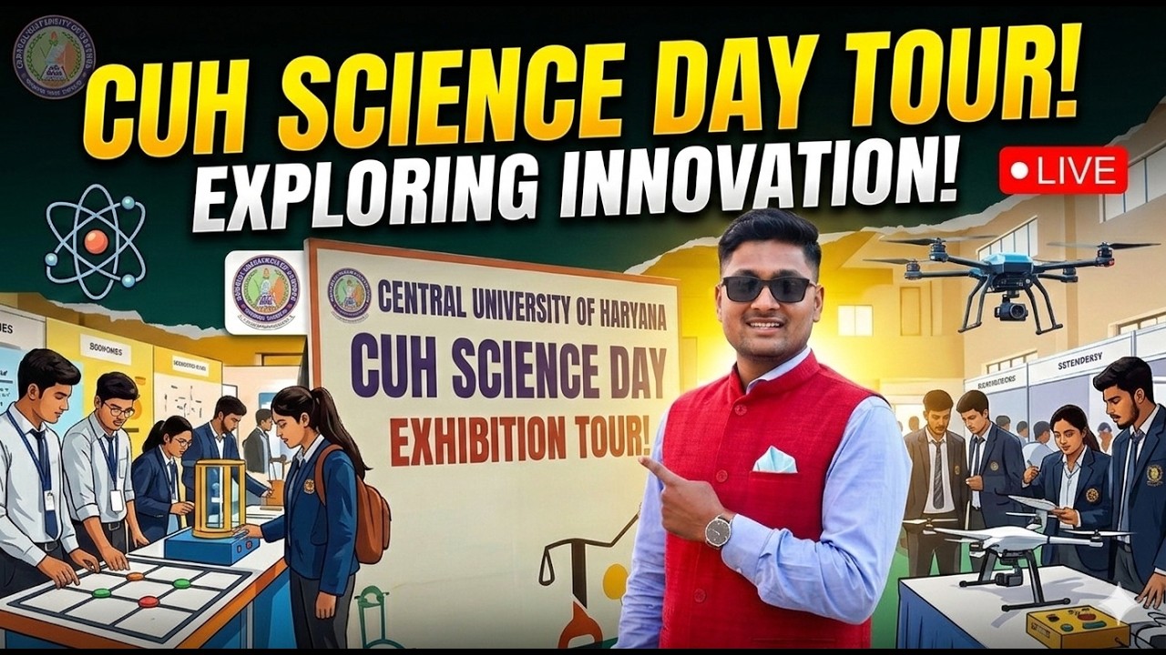 The future isn't coming—it’s already here at the Central University of Haryana! 🚀 CUH | SCIENCE DAY