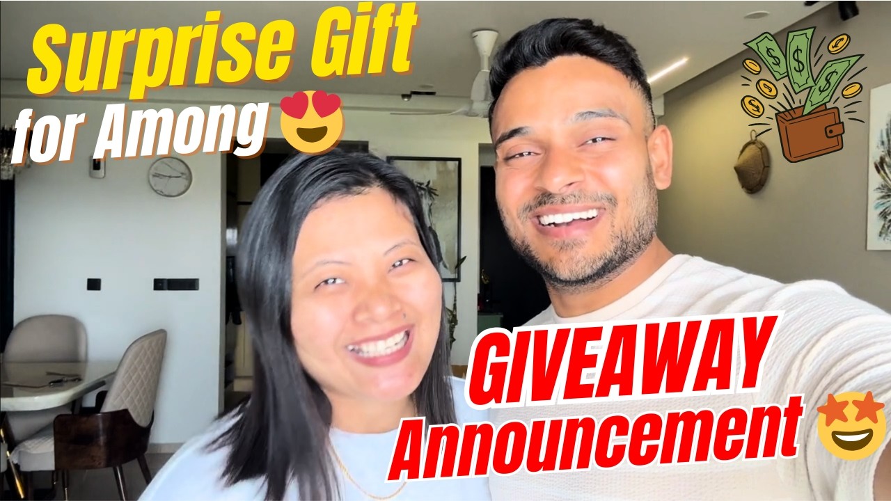 GIVEAWAY Announcement 😍 And Surprise Gift for Wife 🥰💕 | Will She Like it or Not 🫣😬