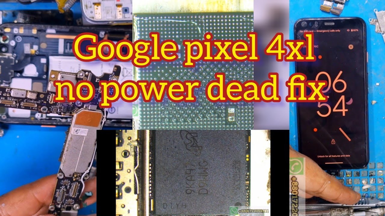 Google pixel 4xl no power dead fix || Google pixel 4xl cpu reballing full video 4k