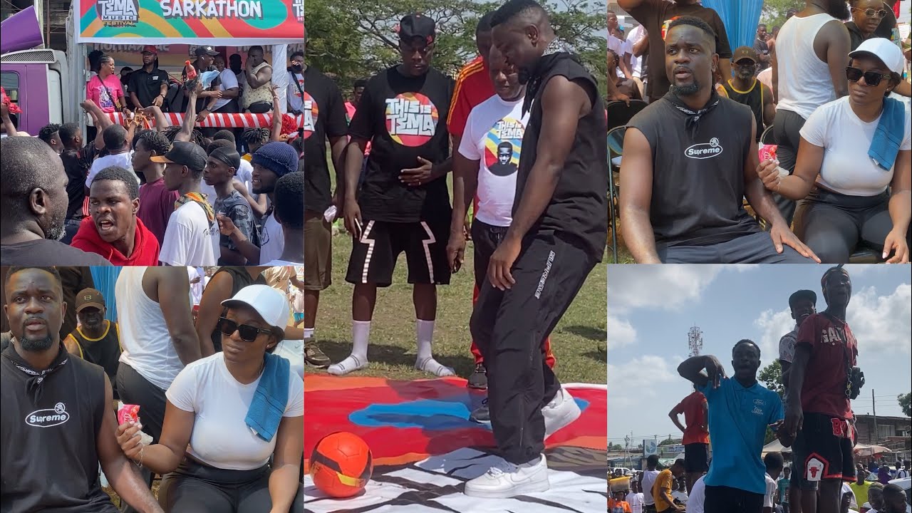 Sarkodie & Wife Arrives @ “This Is Tema”+Fans Jam To Shatta Wale & Sark Song🙌🏾Sark The Footballer