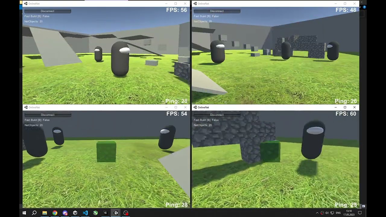 Synchronization test of the multiplayer on the UDP / Тест синхронізації мультиплеєра по UDP