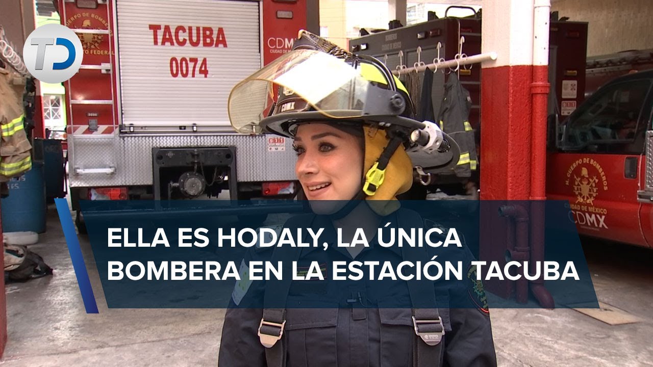 Su carisma y su gran carisma, Hodaly Camacho es la única mujer bombero en la estación Tacuba
